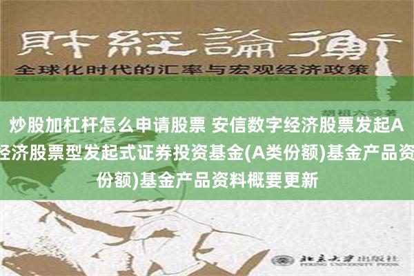 炒股加杠杆怎么申请股票 安信数字经济股票发起A: 安信数字经